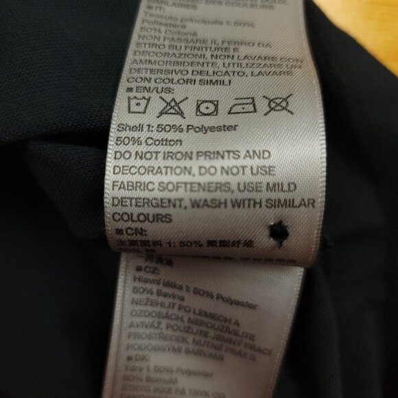 KJUS Womens 38 M Shirt Polo Short Sleeve Sport Fit Black UPF 30 Master Card Logo - Picture 7 of 13